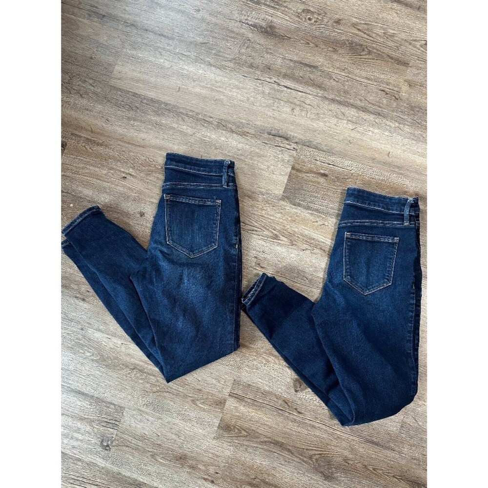 Athleta Sculptek Skinny Jeans Size 2 Dark Wash Bundle 27 Stretch Flattering
